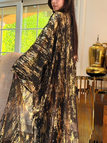 Midnight Gold Shimmer Cardigan