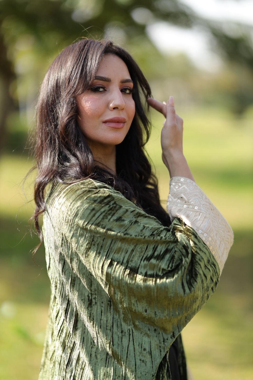 Emerald Aura Velvet Qoftan