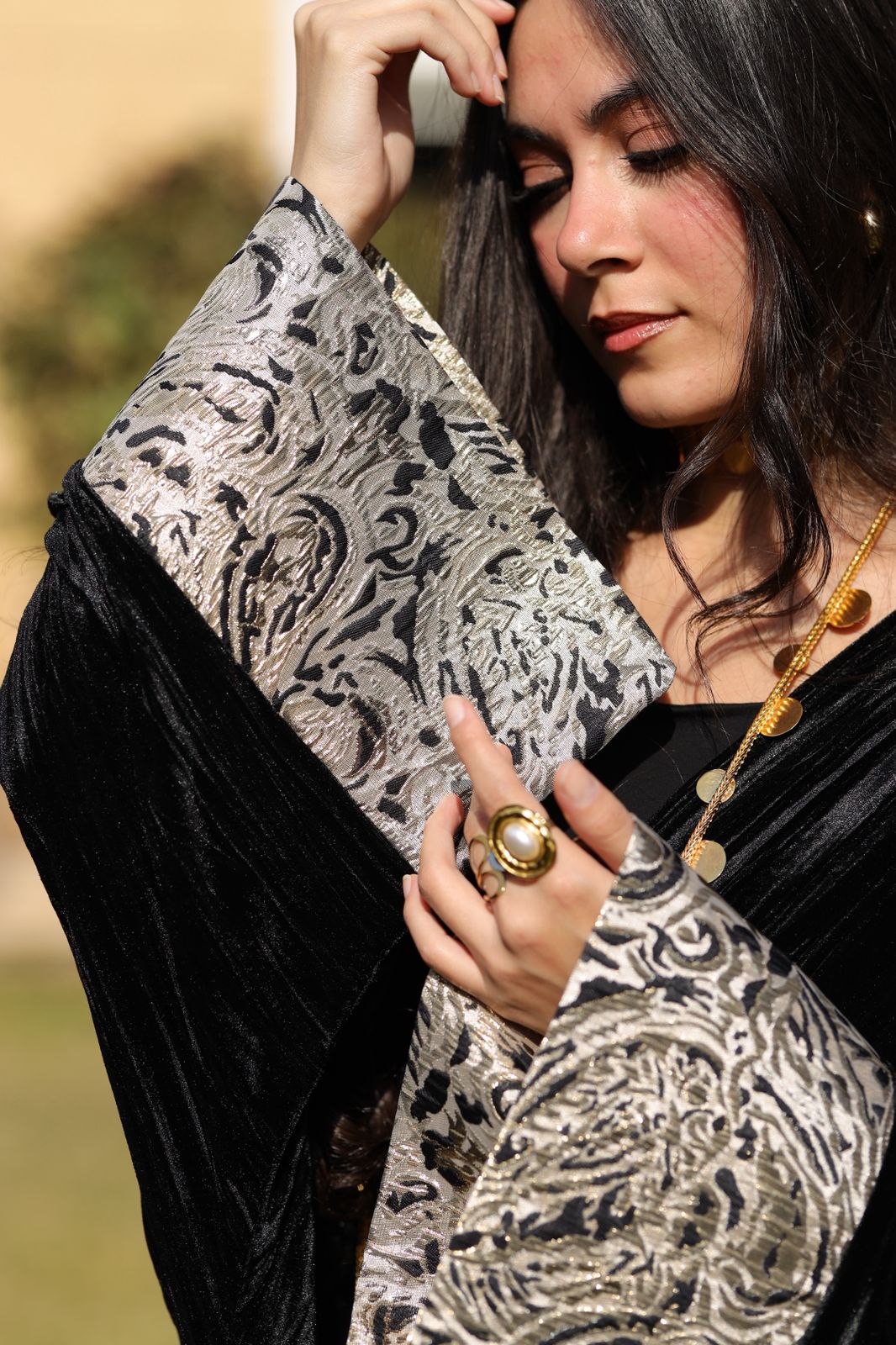 Midnight Noir Velvet Qoftan