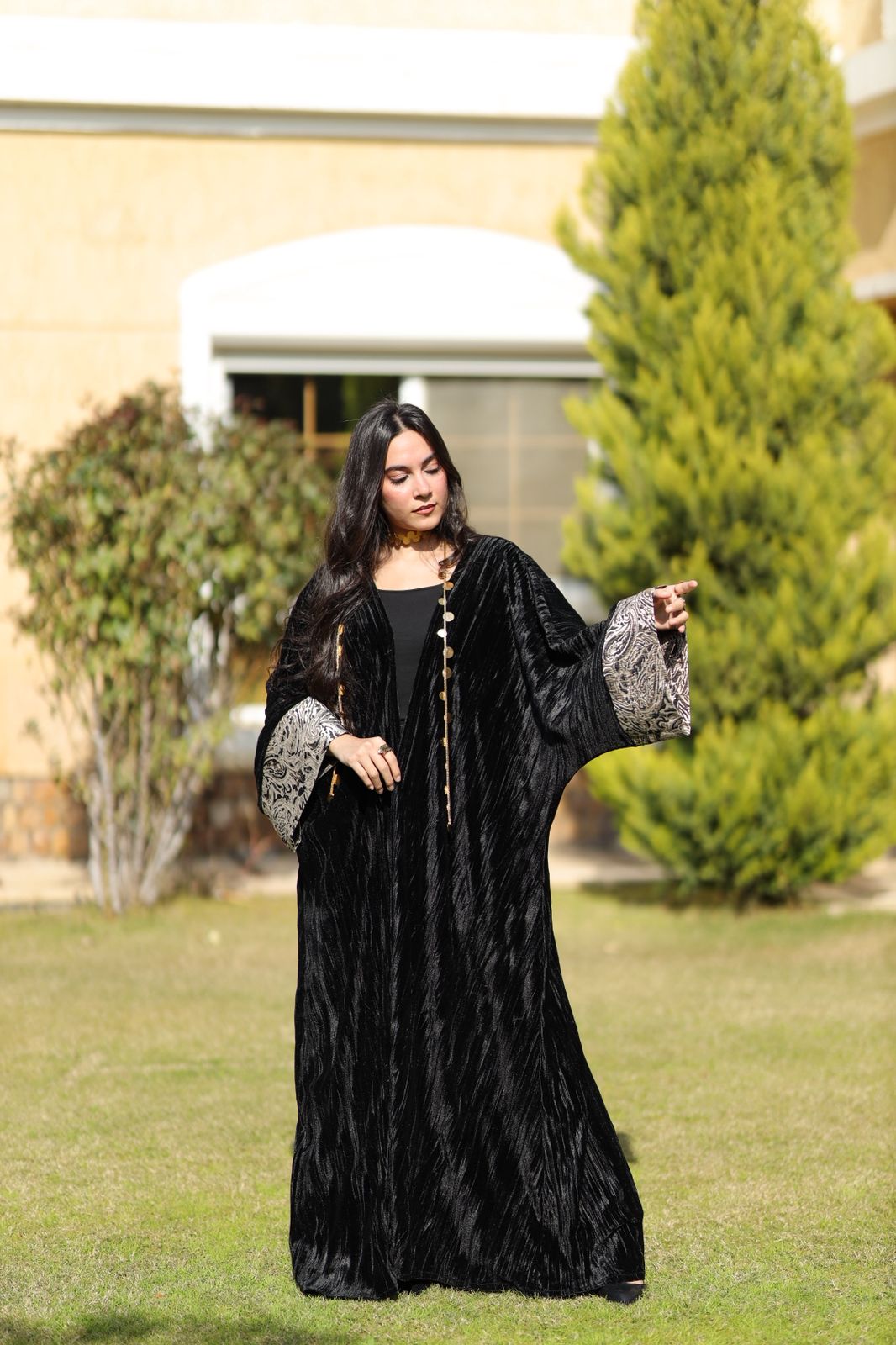 Midnight Noir Velvet Qoftan