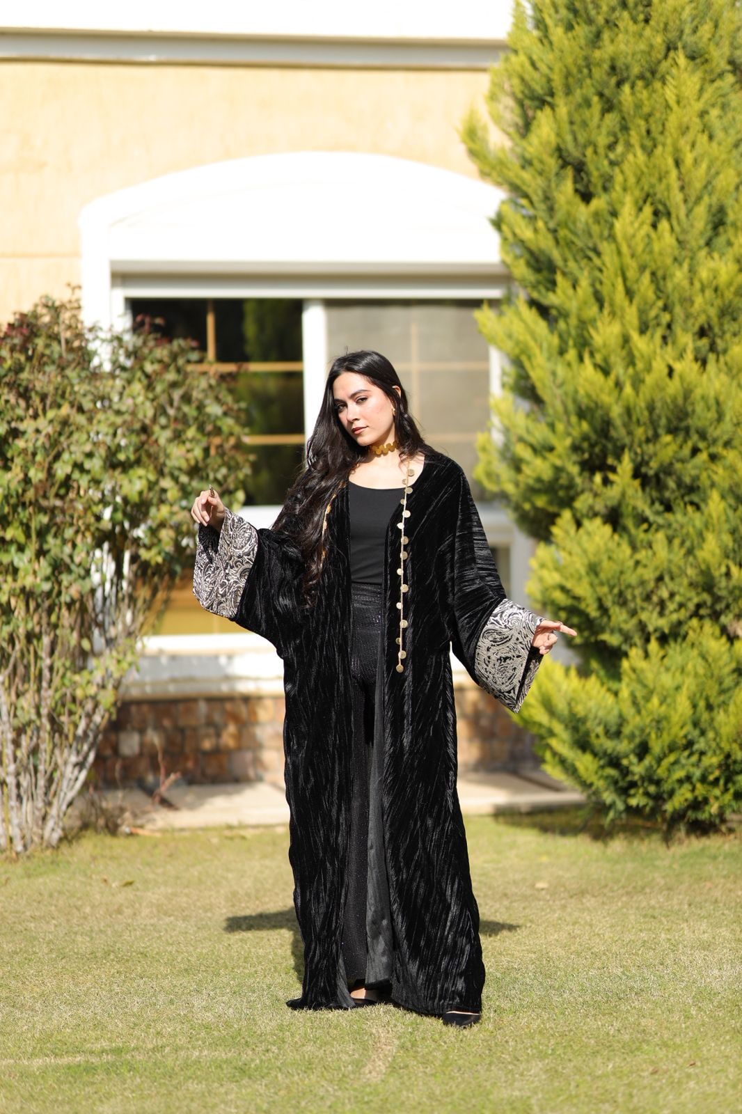 Midnight Noir Velvet Qoftan