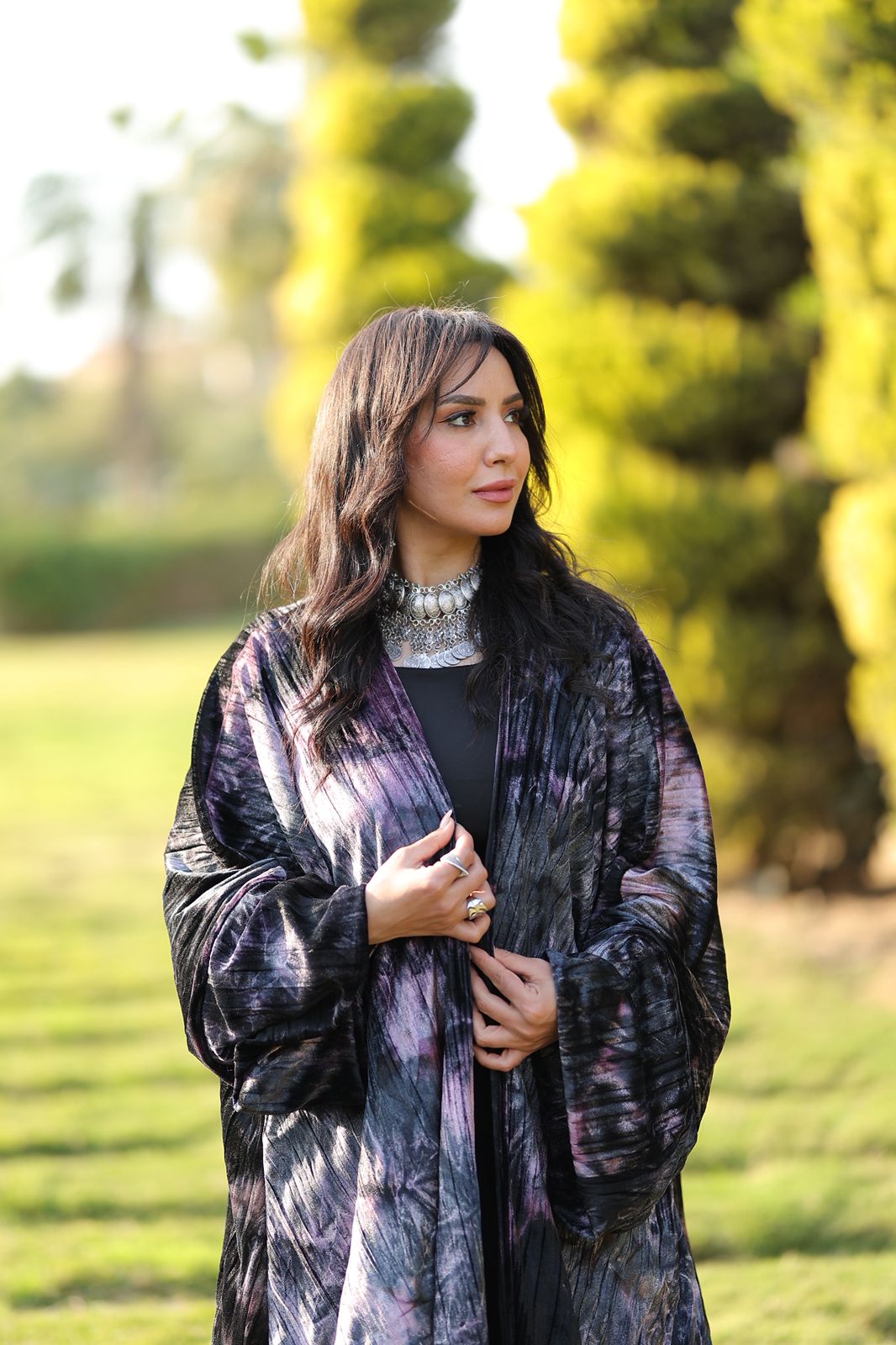 Moonlight Mist Velvet Qoftan