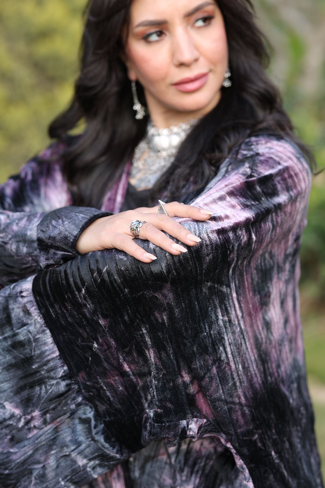 Moonlight Mist Velvet Qoftan