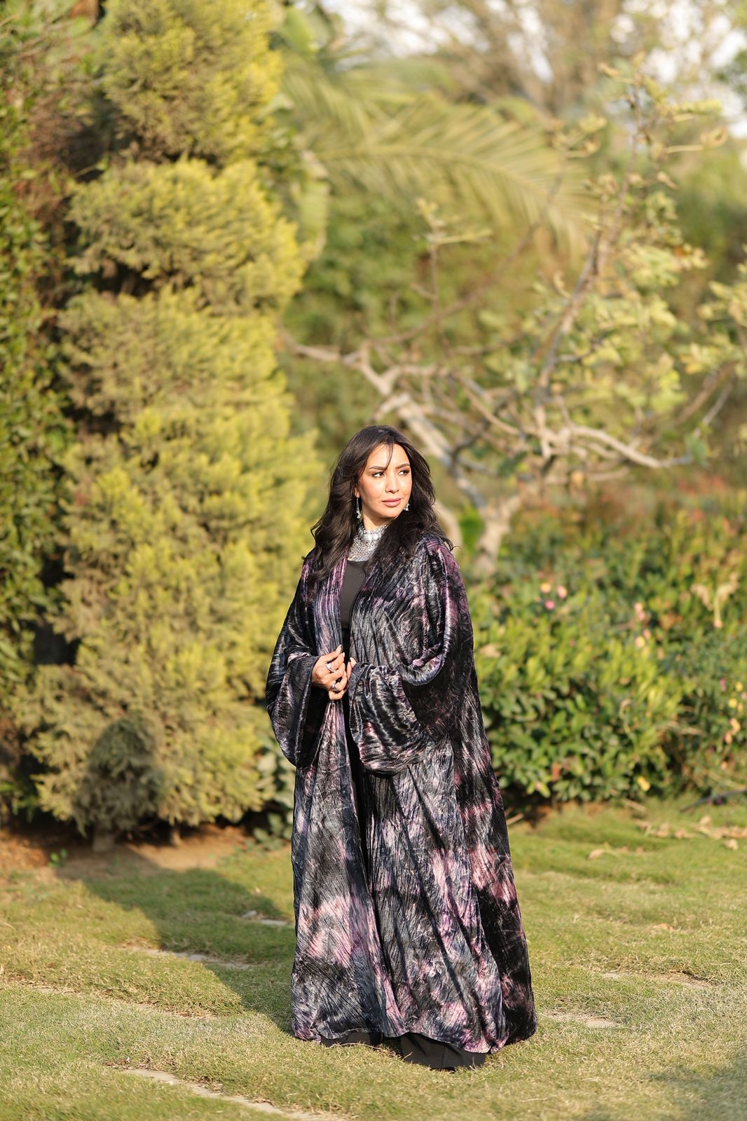 Moonlight Mist Velvet Qoftan