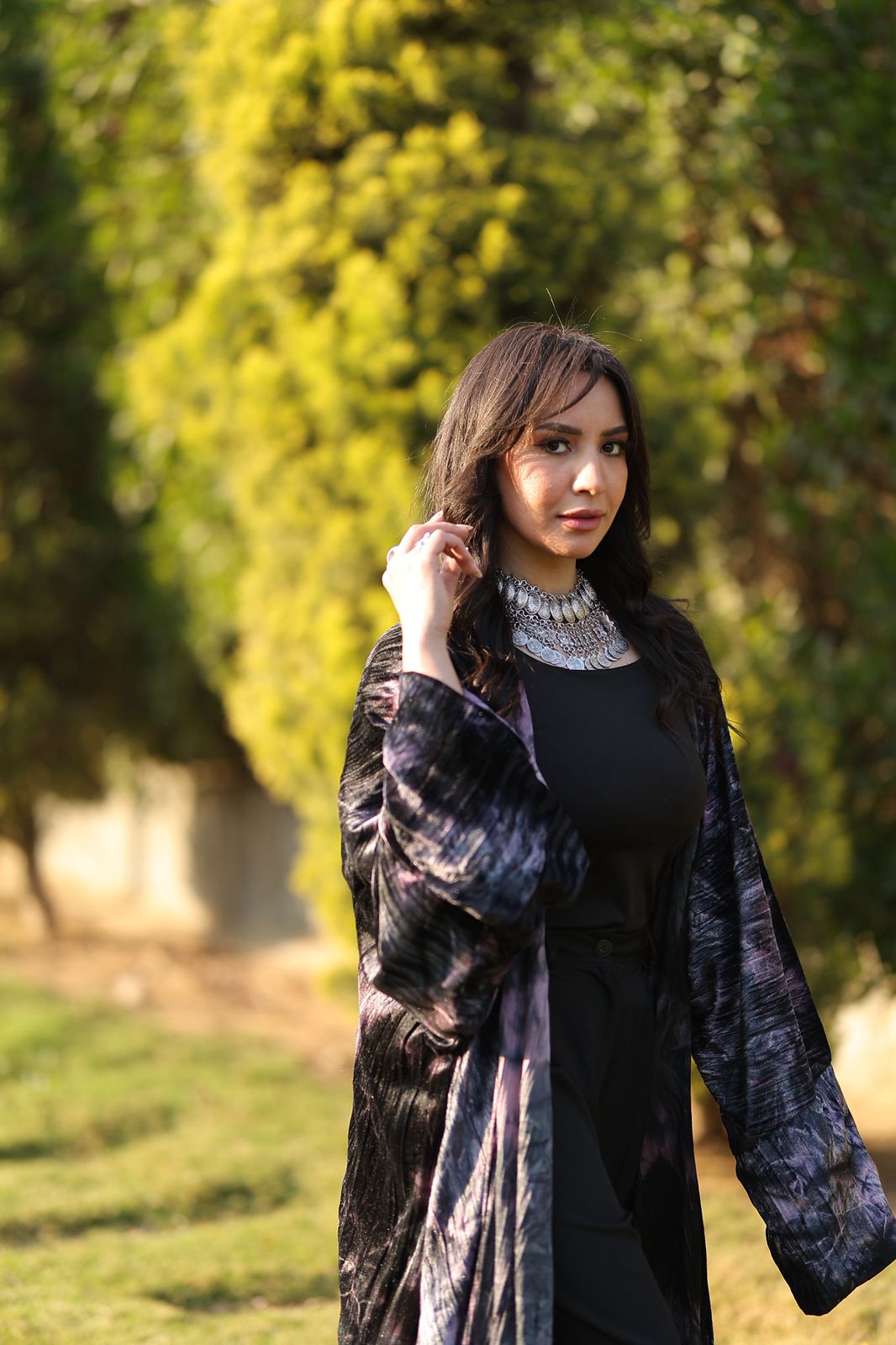 Moonlight Mist Velvet Qoftan