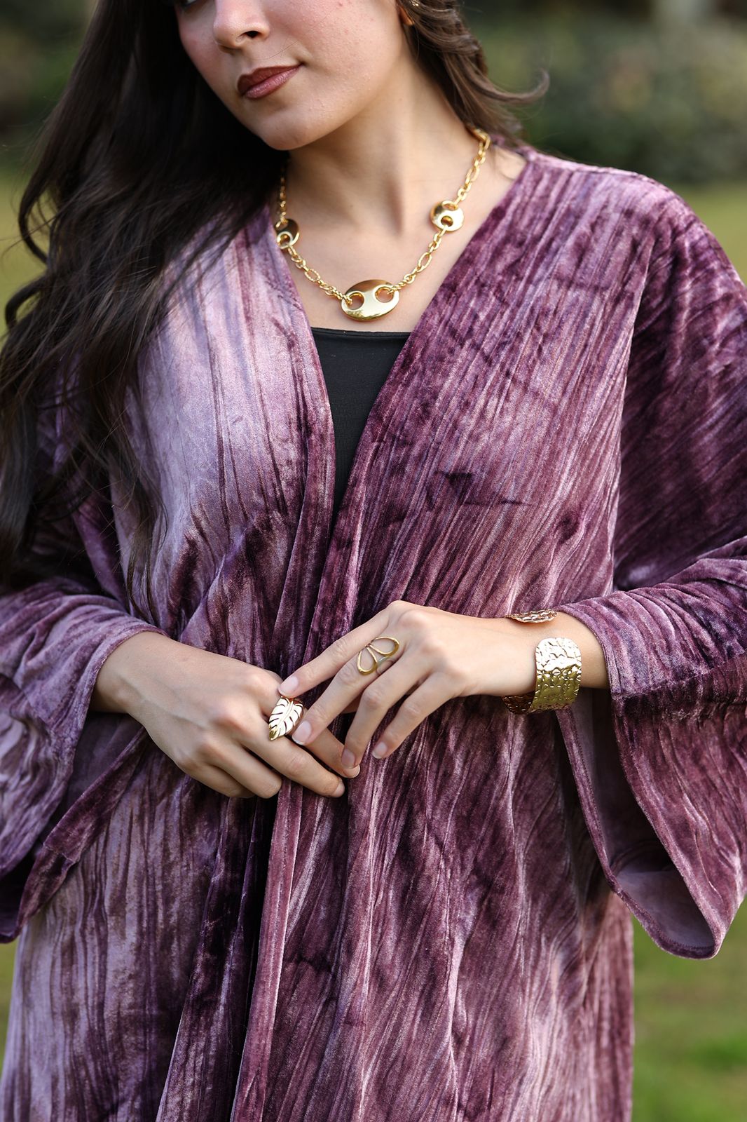 Amethyst Flow Velvet Qoftan