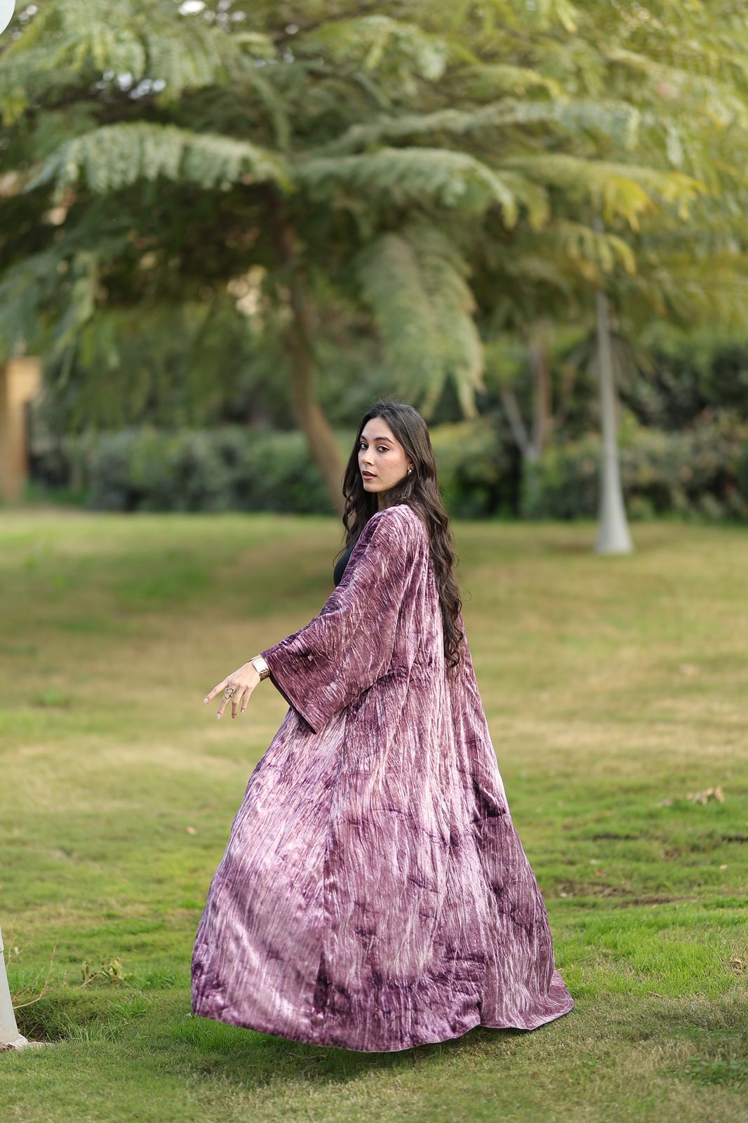 Amethyst Flow Velvet Qoftan