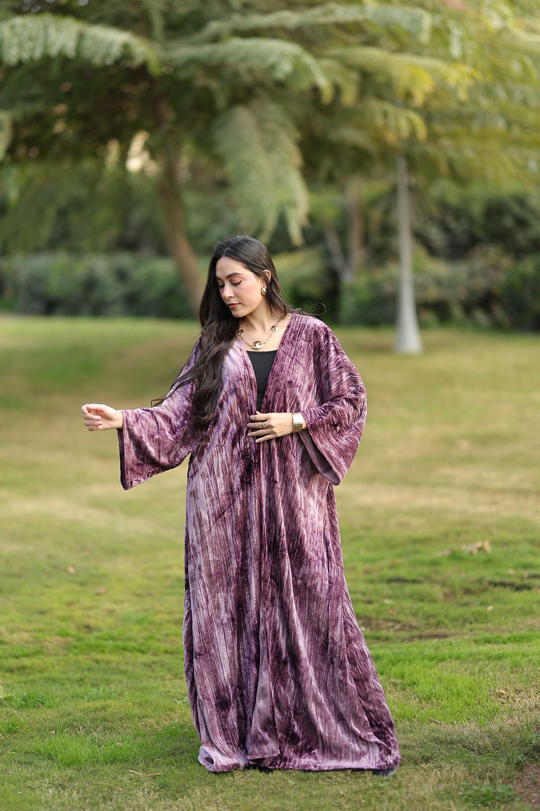 Amethyst Flow Velvet Qoftan