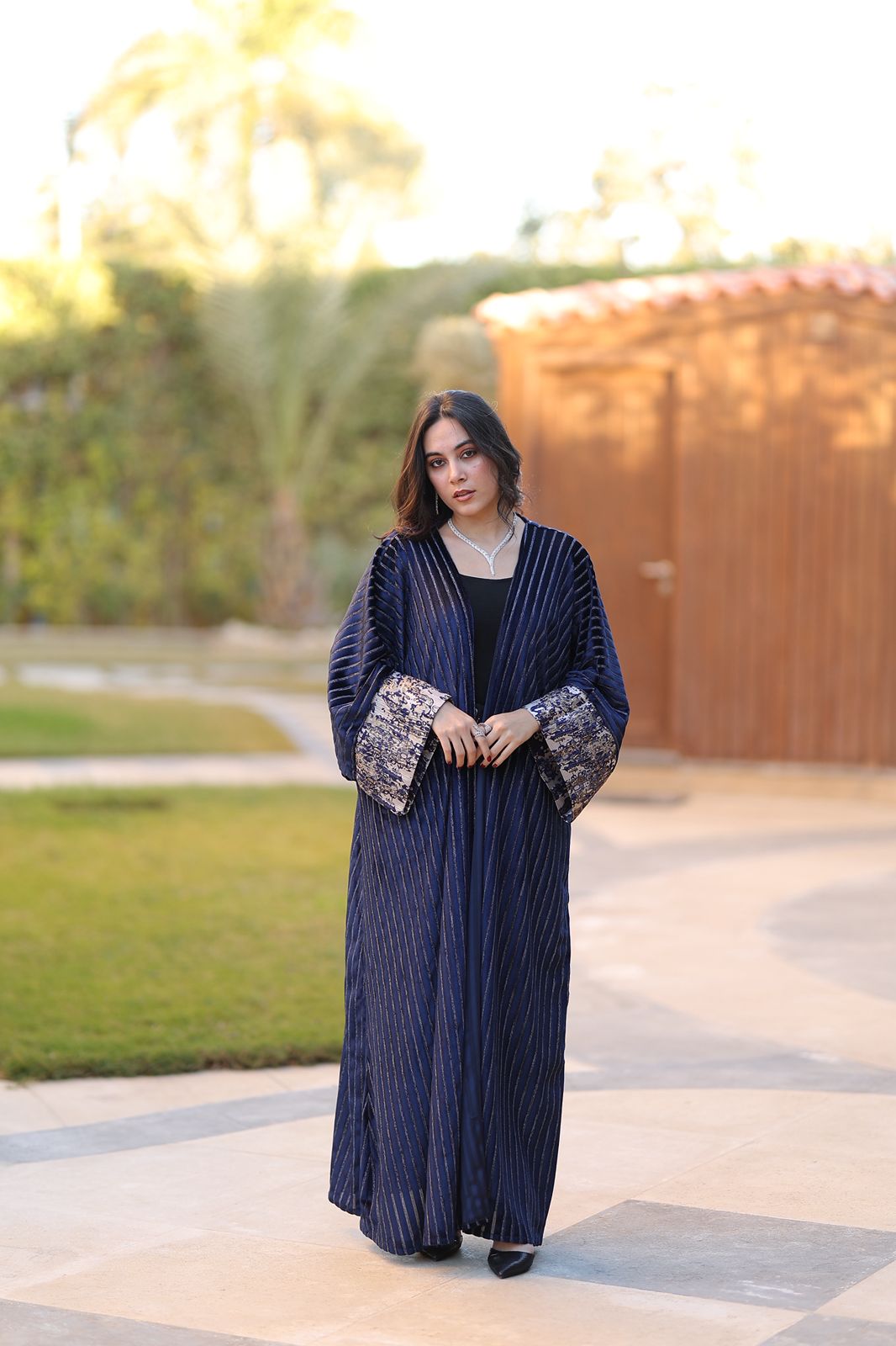 Navy Velvet Dusk Qoftan