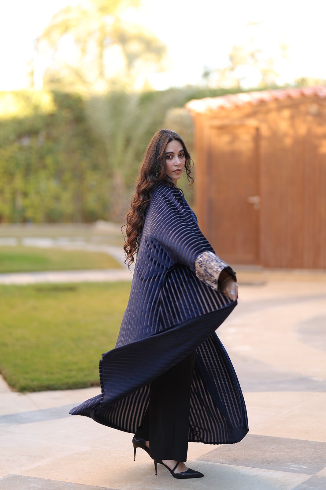 Navy Velvet Dusk Qoftan