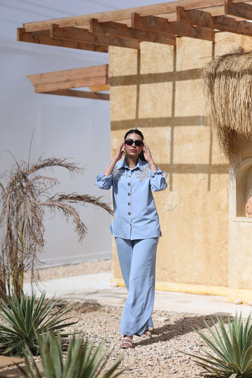 Sky Blue Crystal Set – Refined Statement