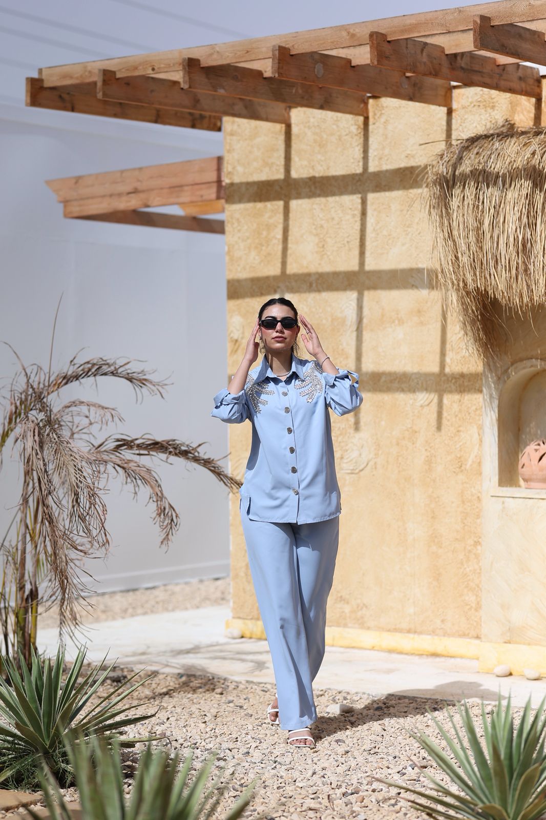 Sky Blue Crystal Set – Refined Statement
