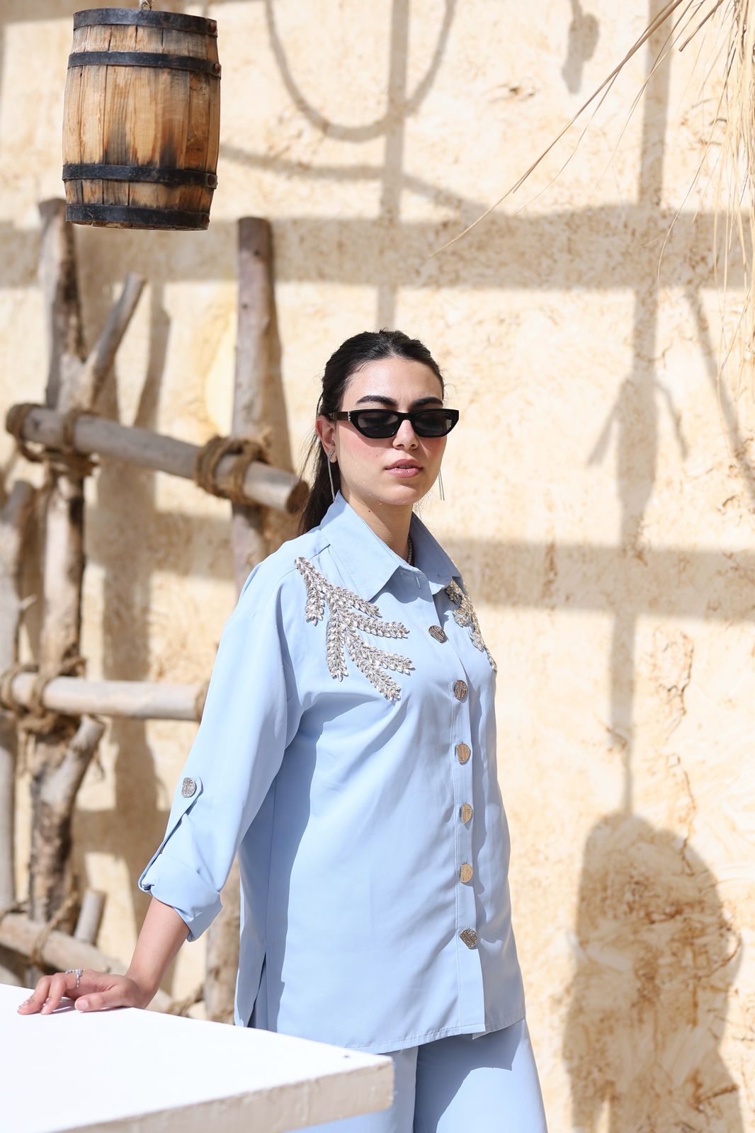 Sky Blue Crystal Set – Refined Statement