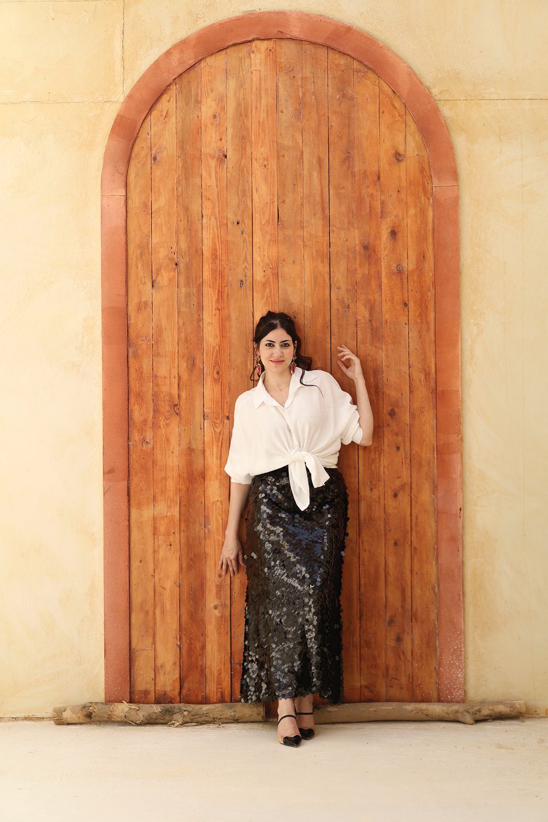 Black Sequin Skirt – Statement Shine