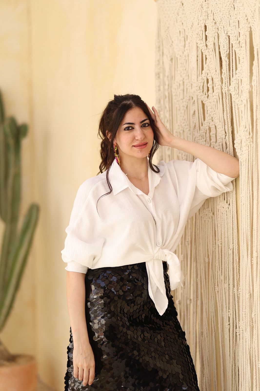 Black Sequin Skirt – Statement Shine