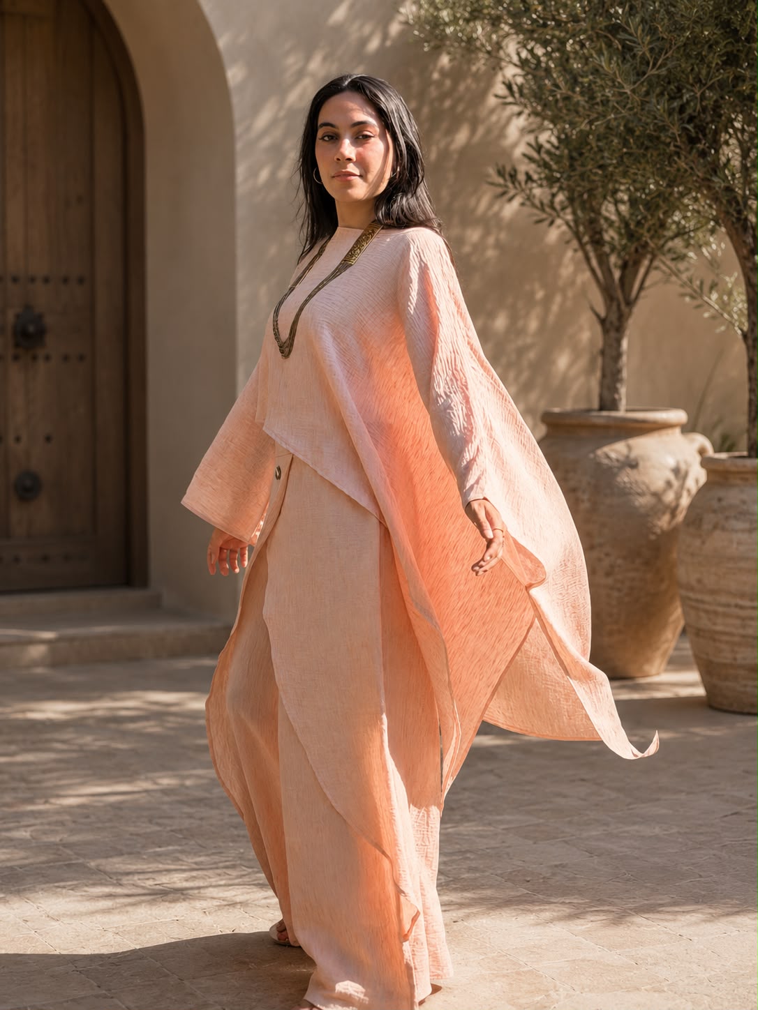 Luna Draped Linen Set
