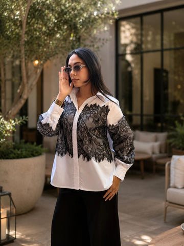 Étoile Lace Sleeve Shirt