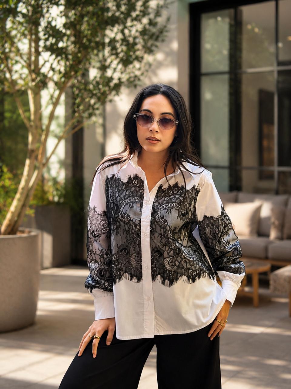 Étoile Lace Detail Shirt