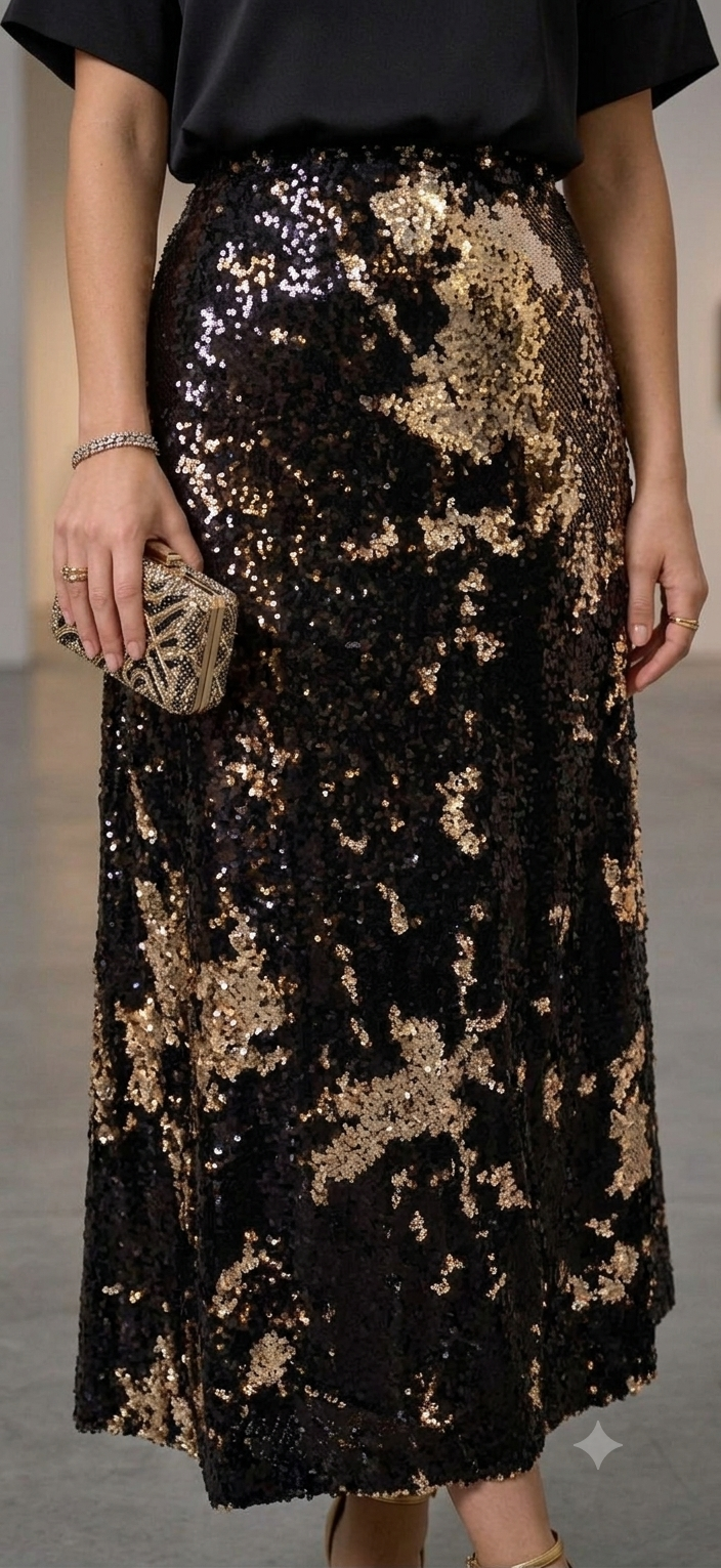 Luxe Sequin Statement Skirt